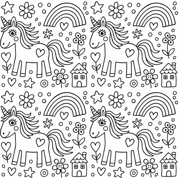 The drawing converted into a carved pattern