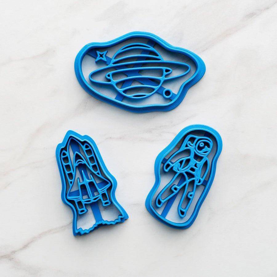 Astronaut Cookie Stamp 3D—Set of 3 - Pastrymade