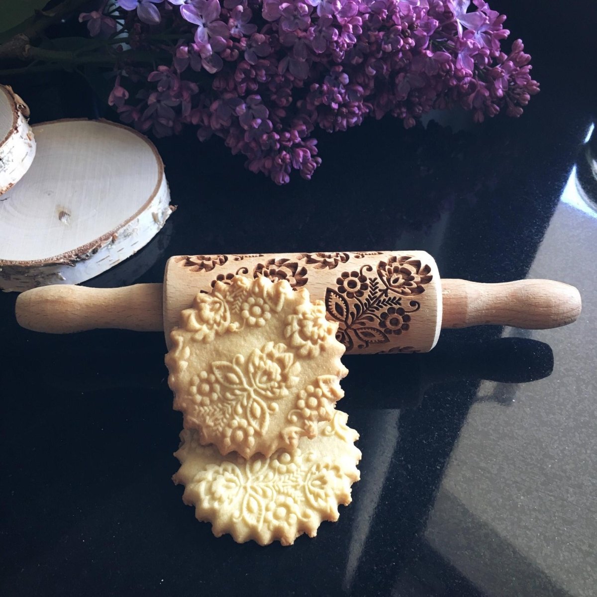 BOQUET OF FLOWERS KIDS ROLLING PIN - Pastrymade US