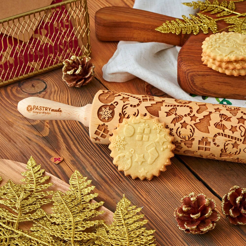 Christmas 3D Embossed Rolling Pin