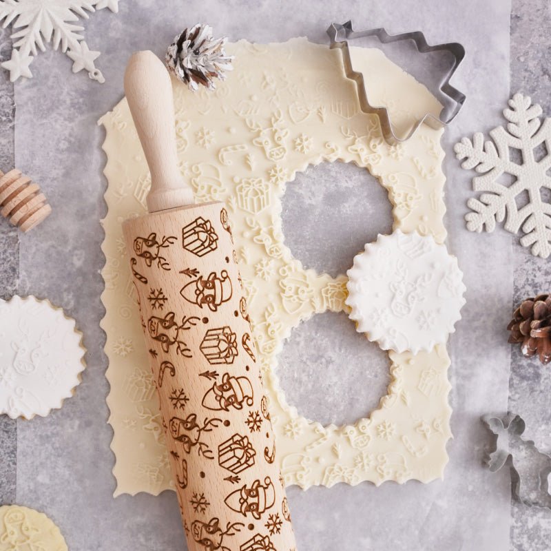 Christmas Moo Rolling Pin - Pastrymade US