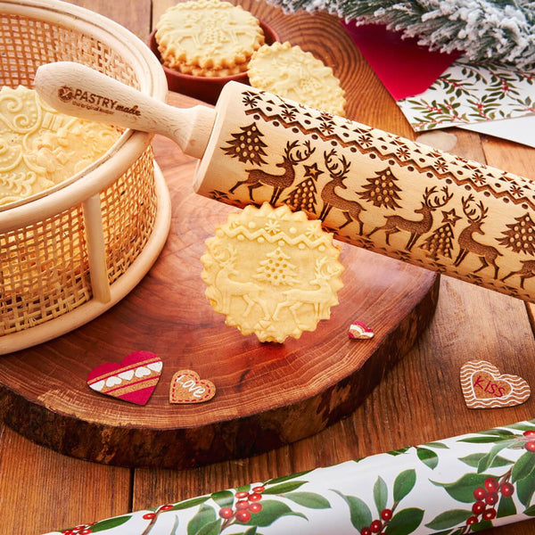 Christmas Embossed Rolling Pin – Pastrymade