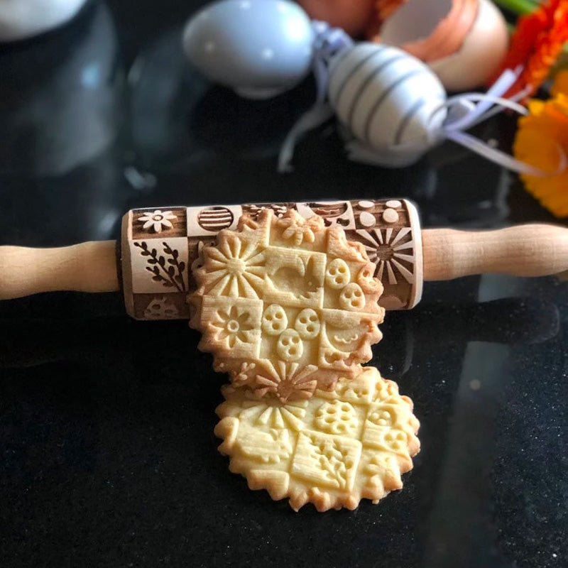 EASTER SQUARES KIDS ROLLING PIN - Pastrymade US