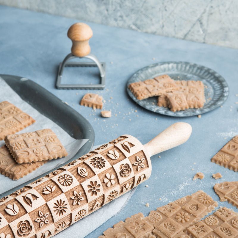 Fleurs Rolling Pin - Pastrymade US