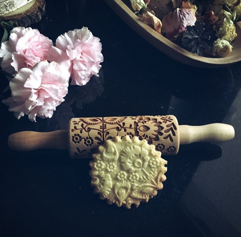 FOLK FLOWERS KIDS ROLLING PIN - Pastrymade US