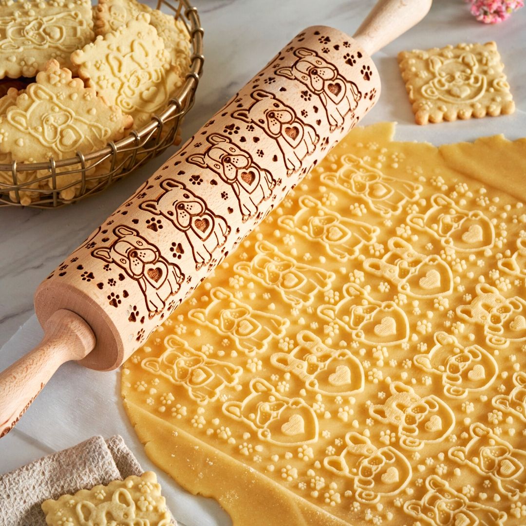 Frenchie Bulldog Rolling Pin - Pastrymade US