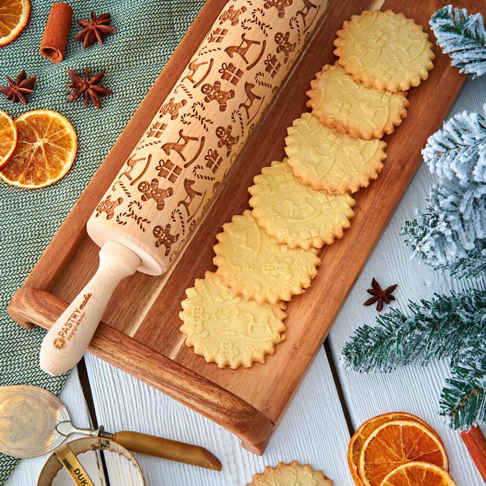 Gingerbread Men Rolling Pin - Pastrymade US