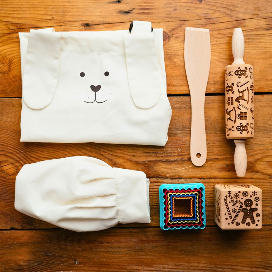 Montessori Little Baker Kit for Kids – Mini Rolling Pin, Measuring Cups ...