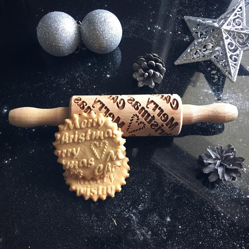 MERRY CHRISTMAS KIDS ROLLING PIN - Pastrymade US