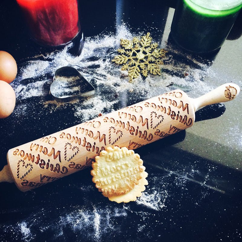 Merry Christmas Rolling Pin - Pastrymade US