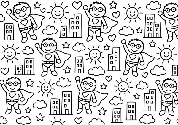 The drawing converted into a carved pattern