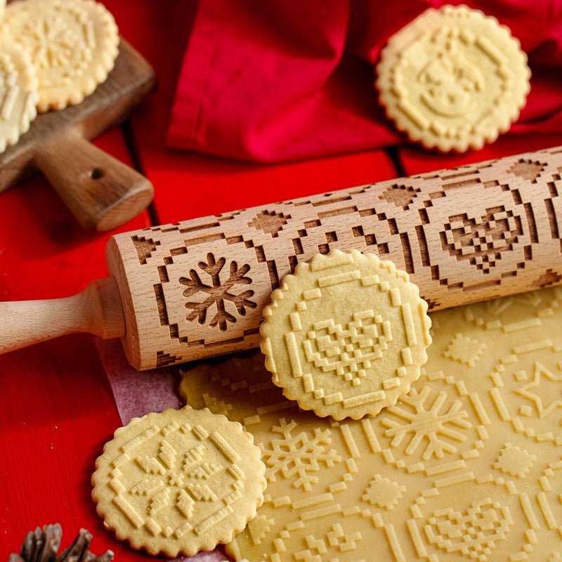 Pixel Christmas Rolling Pin - Pastrymade