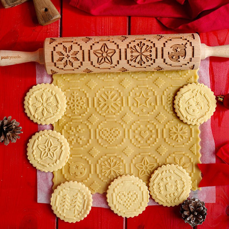 Pixel Christmas Rolling Pin - Pastrymade