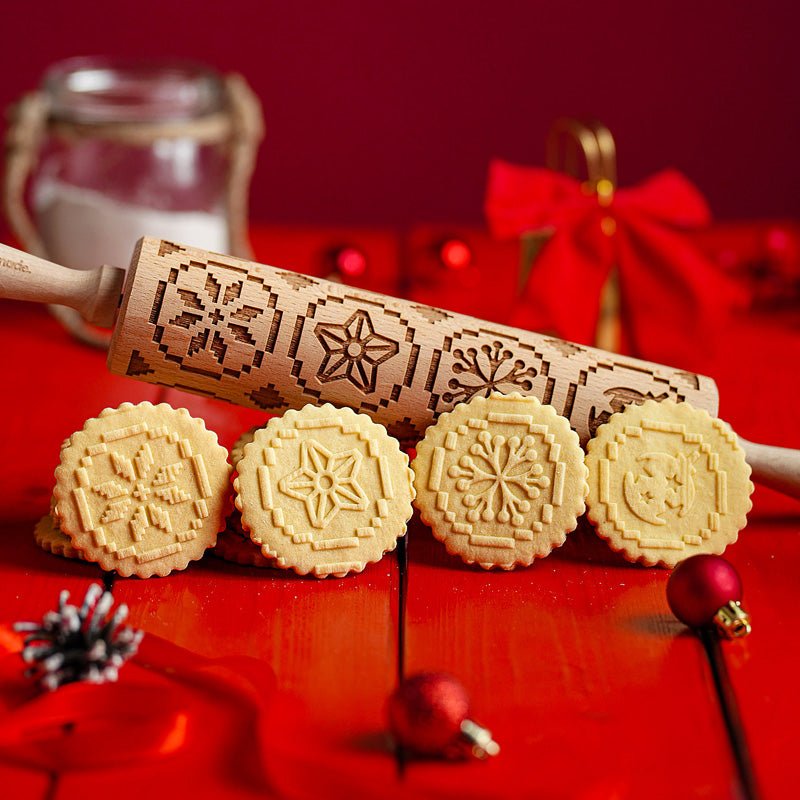 Pixel Christmas Rolling Pin - Pastrymade