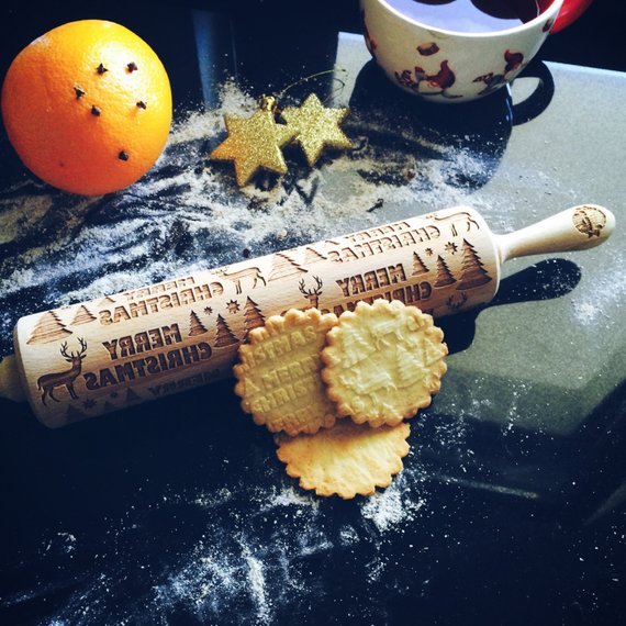 Reindeer In The Forest Rolling Pin - Pastrymade US