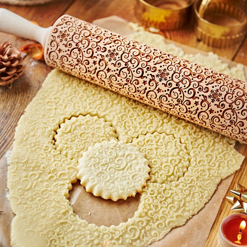 Snowy Winter Rolling Pin - Pastrymade US