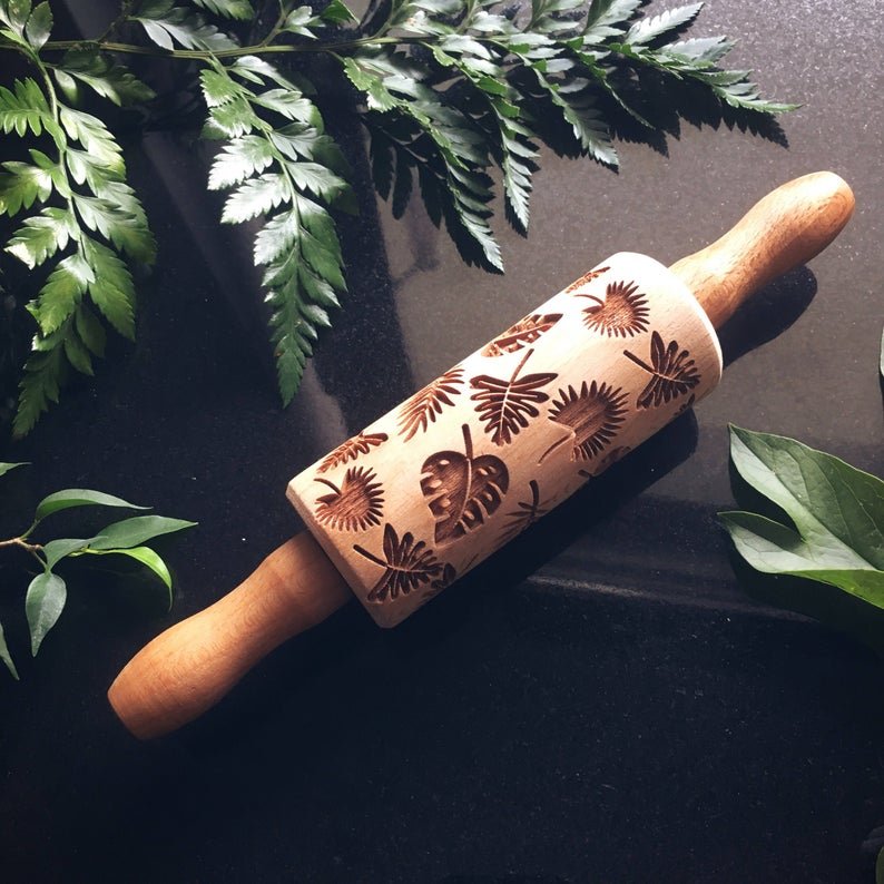 TROPICAL LEAVES KIDS ROLLING PIN - Pastrymade US