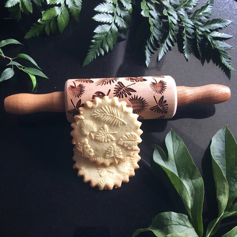 TROPICAL LEAVES KIDS ROLLING PIN - Pastrymade US