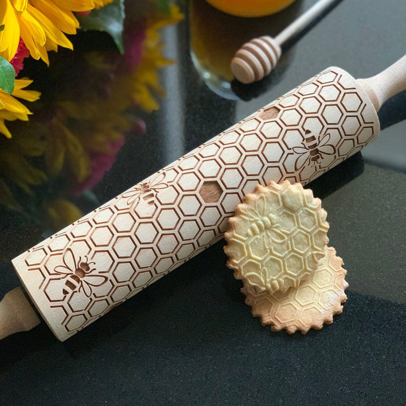 HONEYCOMB ROLLING PIN - pastrymade