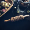 Load image into Gallery viewer, FOLK FLOWERS KIDS ROLLING PIN - pastrymade