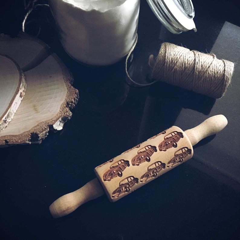 OLD CARS KIDS ROLLING PIN - pastrymade