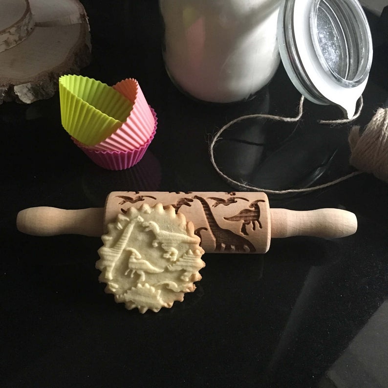 DINOSAURS KIDS ROLLING PIN - pastrymade