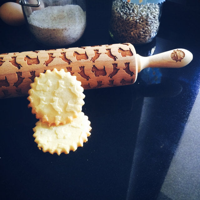 WEST HIGHLAND white TERRIER ROLLING PIN - pastrymade