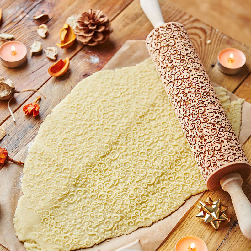 SNOWY WINTER ROLLING PIN - pastrymade