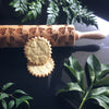Load image into Gallery viewer, TROPICAL LEAVES ROLLING PIN - pastrymade